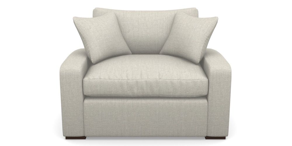 Product photograph of Stockbridge Sofa Bed Snuggler Sofa Bed In House Plain - Clay from Sofas and Stuff Limited
