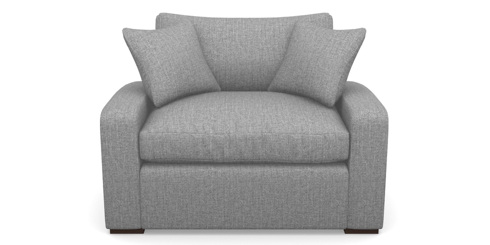 Product photograph of Stockbridge Sofa Bed Snuggler Sofa Bed In House Plain - Nickel from Sofas and Stuff Limited