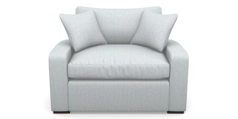 Product photograph of Stockbridge Sofa Bed Snuggler Sofa Bed In House Plain - Silver from Sofas and Stuff Limited