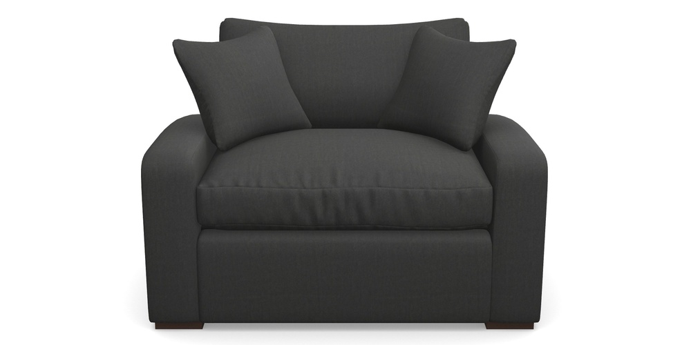 Product photograph of Stockbridge Sofa Bed Snuggler Sofa Bed In House Velvet - Charcoal from Sofas and Stuff Limited