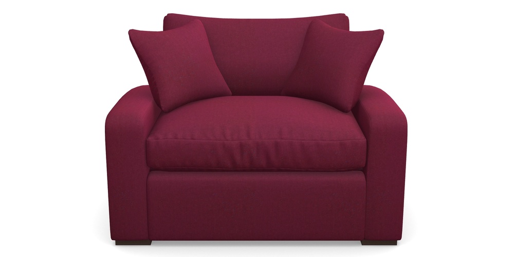 Product photograph of Stockbridge Sofa Bed Snuggler Sofa Bed In House Velvet - Claret from Sofas and Stuff Limited