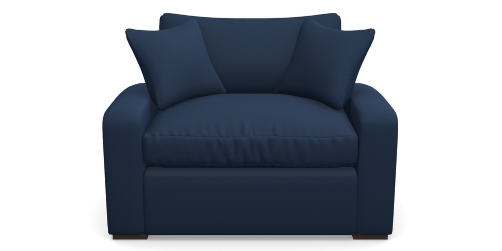 Product photograph of Stockbridge Sofa Bed Snuggler Sofa Bed In House Velvet - Indigo from Sofas and Stuff Limited