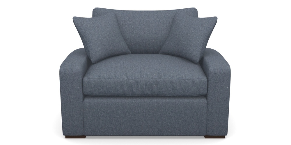 Product photograph of Stockbridge Sofa Bed Snuggler Sofa Bed In House Wool - Navy from Sofas and Stuff Limited