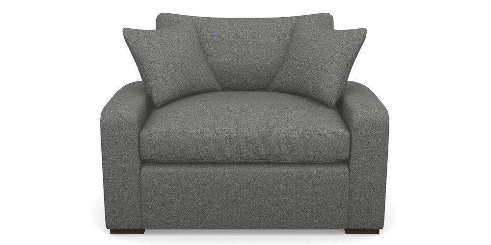 Product photograph of Stockbridge Sofa Bed Snuggler Sofa Bed In House Wool - Nickel from Sofas and Stuff Limited