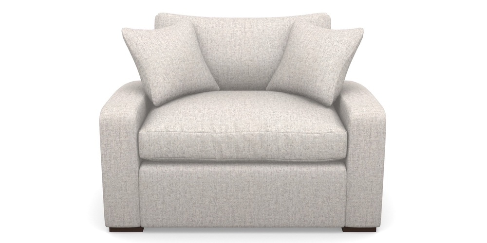 Product photograph of Stockbridge Sofa Bed Snuggler Sofa Bed In House Wool - Pebble from Sofas and Stuff Limited