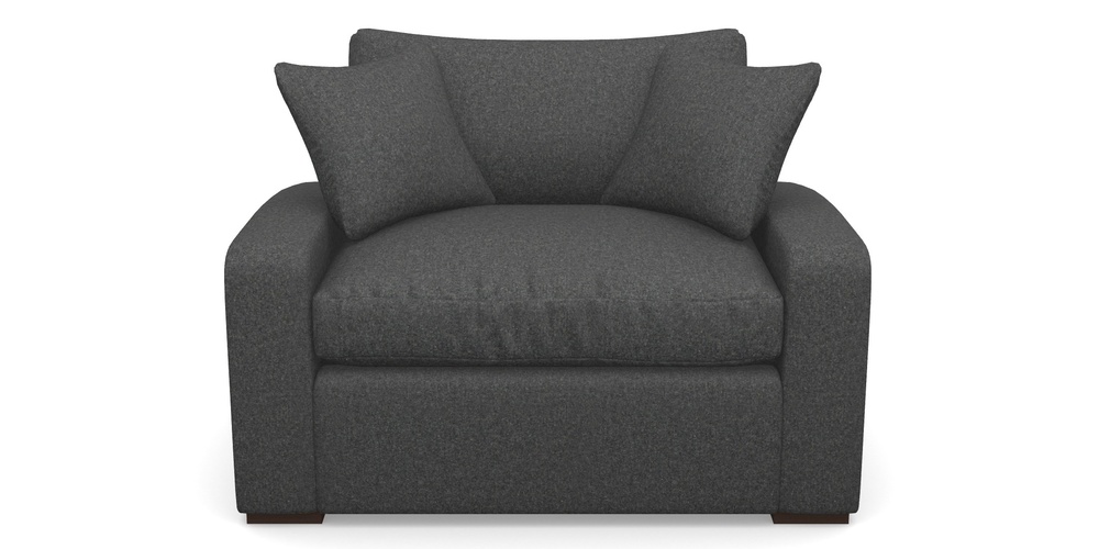 Product photograph of Stockbridge Sofa Bed Snuggler Sofa Bed In House Wool - Slate from Sofas and Stuff Limited
