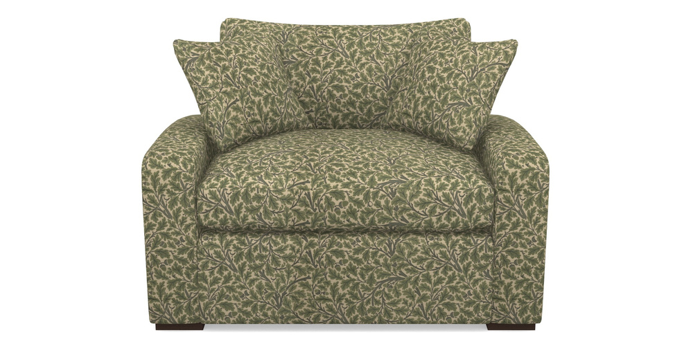 Product photograph of Stockbridge Sofa Bed Snuggler Sofa Bed In V A Drawn From Nature Collection - Oak Tree - Light Green from Sofas and Stuff Limited
