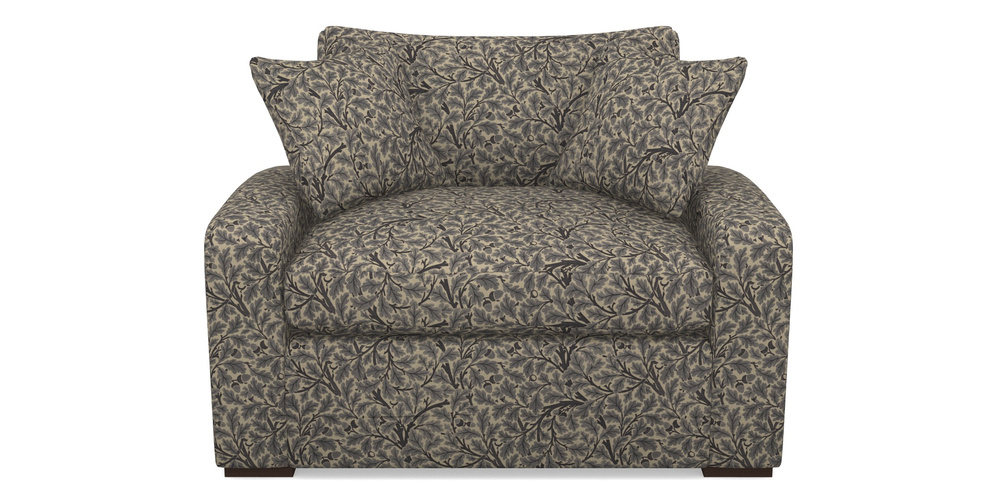 Product photograph of Stockbridge Sofa Bed Snuggler Sofa Bed In V A Drawn From Nature Collection - Oak Tree - Navy from Sofas and Stuff Limited