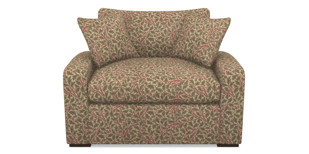 Product photograph of Stockbridge Sofa Bed Snuggler Sofa Bed In V A Drawn From Nature Collection - Oak Tree - Red from Sofas and Stuff Limited
