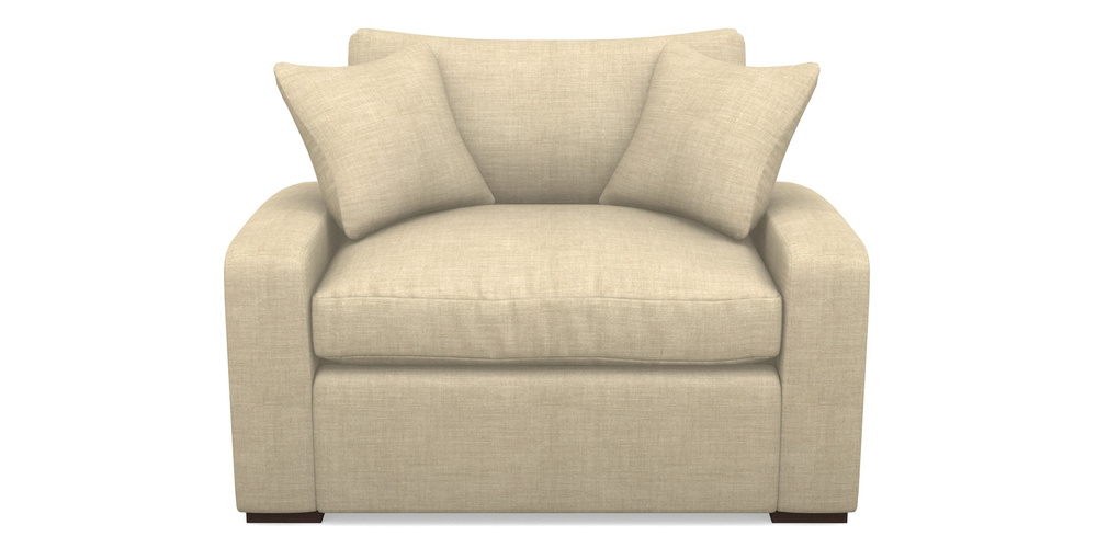 Product photograph of Stockbridge Sofa Bed Snuggler Sofa Bed In Posh Linen - Oatmeal from Sofas and Stuff Limited