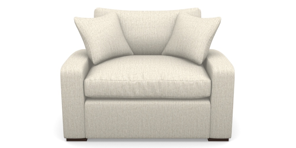 Product photograph of Stockbridge Sofa Bed Snuggler Sofa Bed In Smart Plain - Natural from Sofas and Stuff Limited