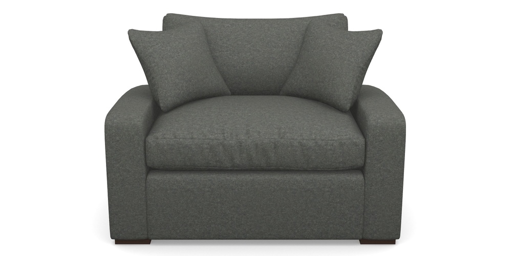 Product photograph of Stockbridge Sofa Bed Snuggler Sofa Bed In Soft Wool - Armour from Sofas and Stuff Limited