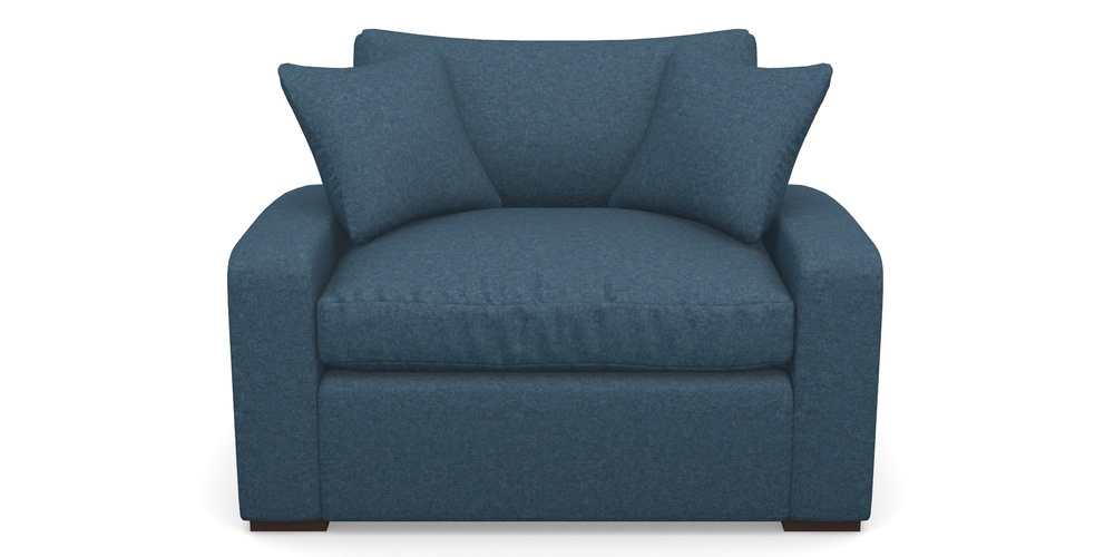 Product photograph of Stockbridge Sofa Bed Snuggler Sofa Bed In Soft Wool - Denim from Sofas and Stuff Limited