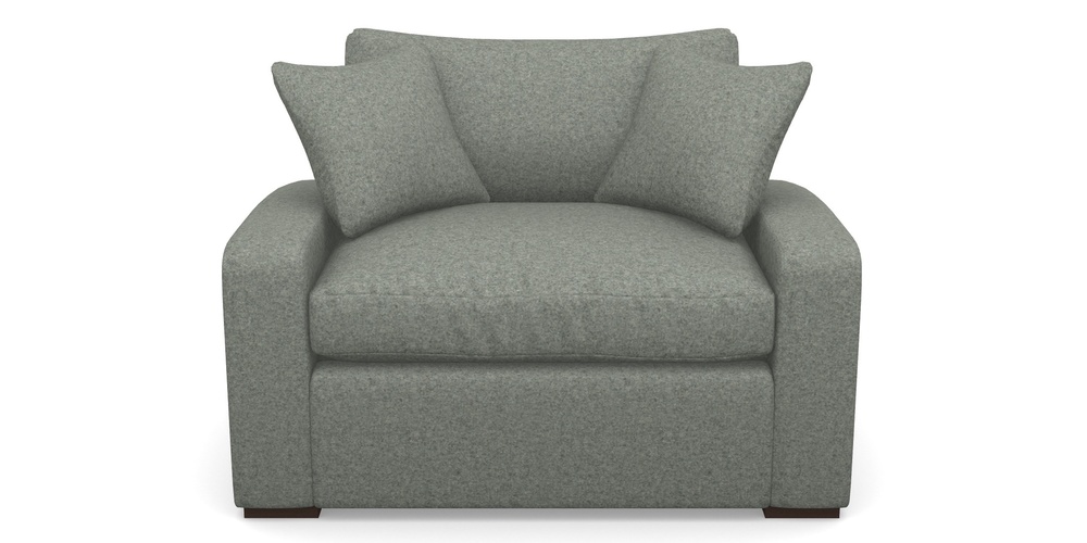 Product photograph of Stockbridge Sofa Bed Snuggler Sofa Bed In Soft Wool - Wolf from Sofas and Stuff Limited