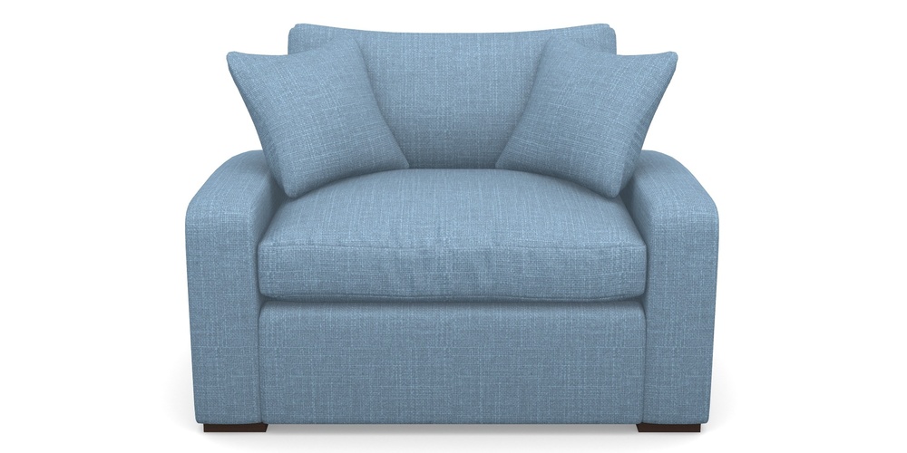 Product photograph of Stockbridge Sofa Bed Snuggler Sofa Bed In Tough As Houses - Cornflower Blue from Sofas and Stuff Limited
