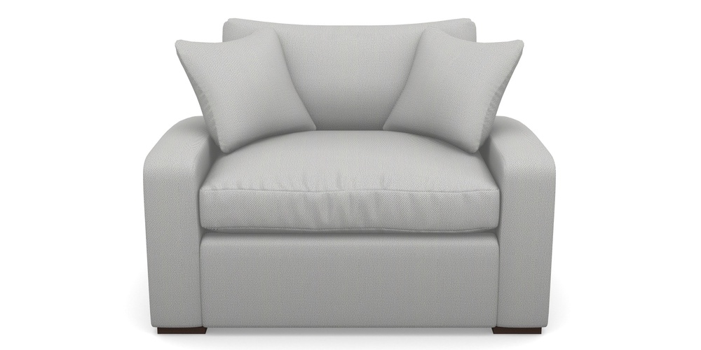 Product photograph of Stockbridge Sofa Bed Snuggler Sofa Bed In Two Tone Plain - Grey from Sofas and Stuff Limited