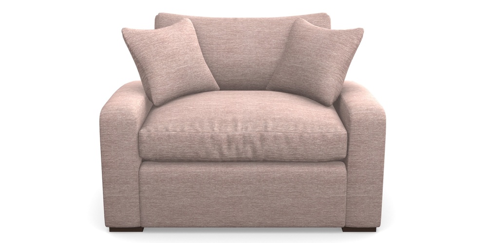 Product photograph of Stockbridge Sofa Bed Snuggler Sofa Bed In Textured Velvet - Wisteria from Sofas and Stuff Limited