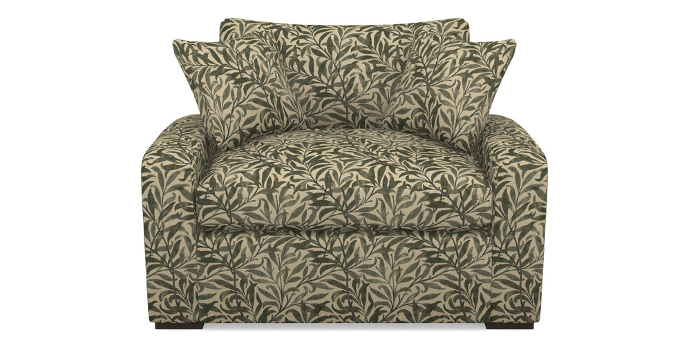 Product photograph of Stockbridge Sofa Bed Snuggler Sofa Bed In V A Drawn From Nature - Willow Bough Large - Dark Green from Sofas and Stuff Limited