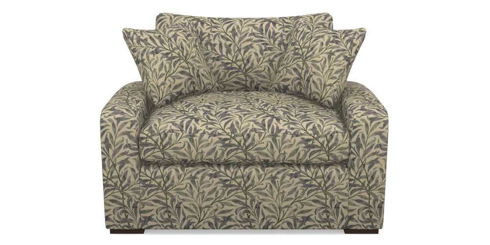 Product photograph of Stockbridge Sofa Bed Snuggler Sofa Bed In V A Drawn From Nature - Willow Bough Large - Duck Egg from Sofas and Stuff Limited