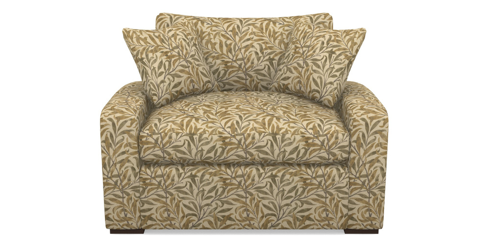 Product photograph of Stockbridge Sofa Bed Snuggler Sofa Bed In V A Drawn From Nature - Willow Bough Large - Gold from Sofas and Stuff Limited