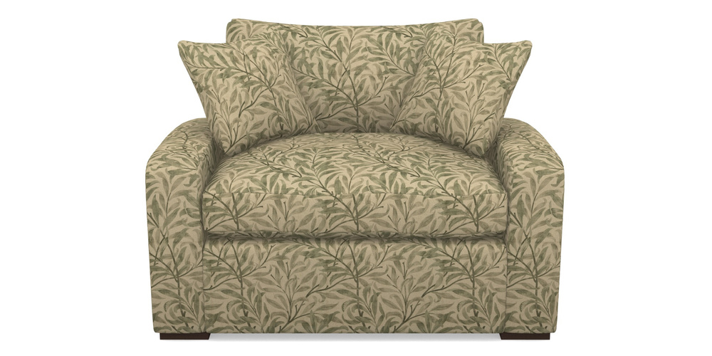 Product photograph of Stockbridge Sofa Bed Snuggler Sofa Bed In V A Drawn From Nature - Willow Bough Large - Light Green from Sofas and Stuff Limited