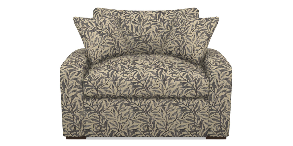 Product photograph of Stockbridge Sofa Bed Snuggler Sofa Bed In V A Drawn From Nature - Willow Bough Large - Navy from Sofas and Stuff Limited