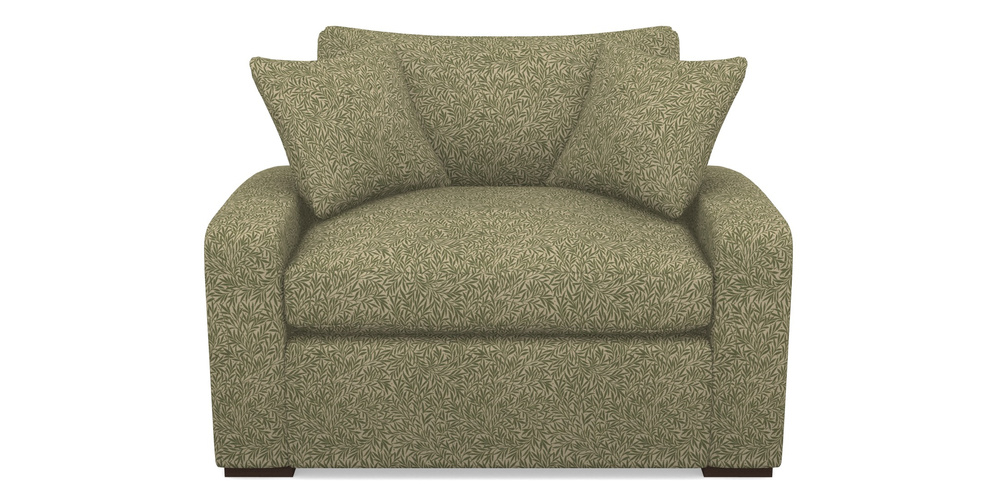 Product photograph of Stockbridge Sofa Bed Snuggler Sofa Bed In V A Drawn From Nature Collection - Willow - Light Green from Sofas and Stuff Limited