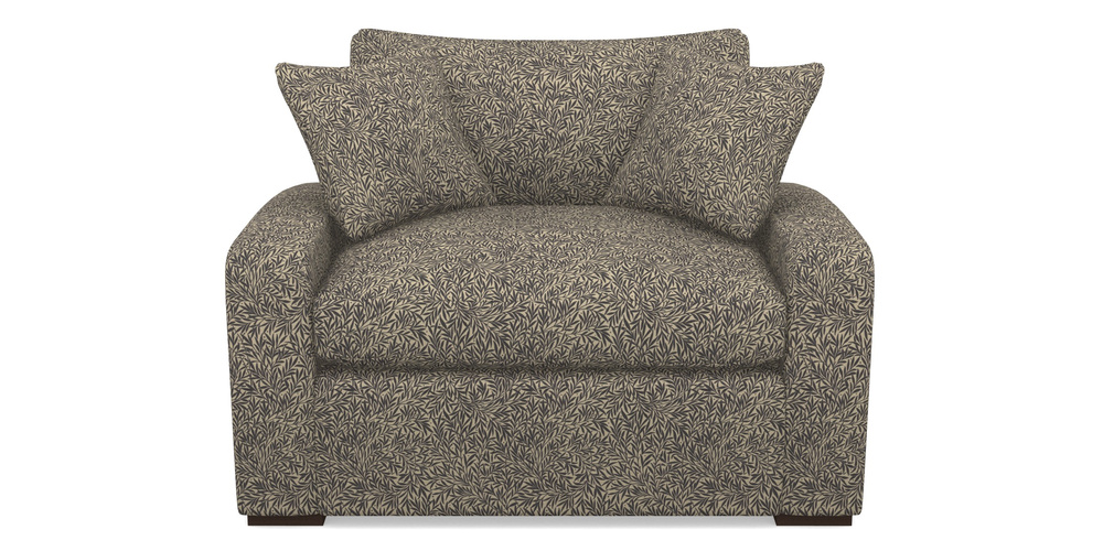 Product photograph of Stockbridge Sofa Bed Snuggler Sofa Bed In V A Drawn From Nature Collection - Willow - Navy from Sofas and Stuff Limited