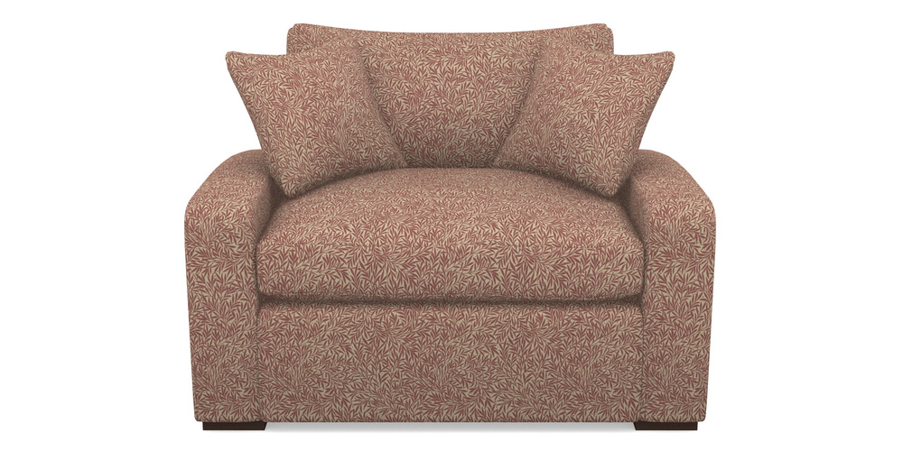 Product photograph of Stockbridge Sofa Bed Snuggler Sofa Bed In V A Drawn From Nature Collection - Willow - Red from Sofas and Stuff Limited