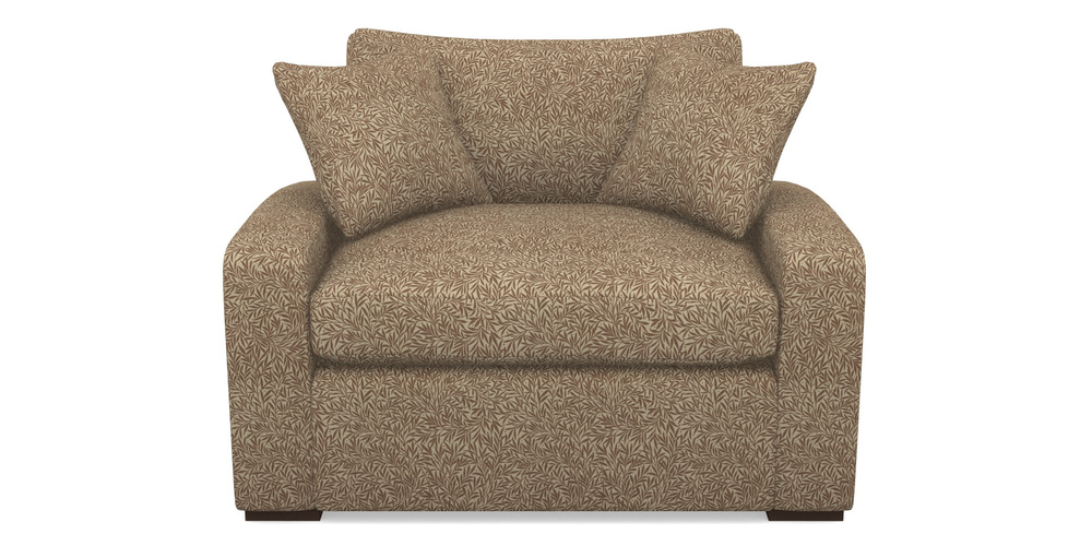 Product photograph of Stockbridge Sofa Bed Snuggler Sofa Bed In V A Drawn From Nature Collection - Willow - Terracotta from Sofas and Stuff Limited