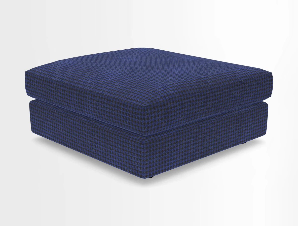Slingsby fixed cover Footstool in Two Tone Plain Biscuit