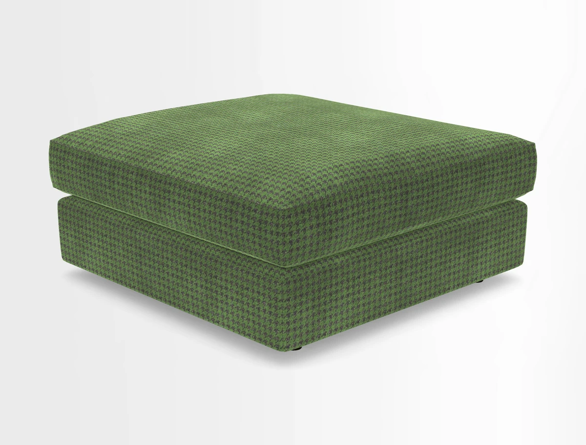 Slingsby fixed cover Footstool in Two Tone Plain Biscuit