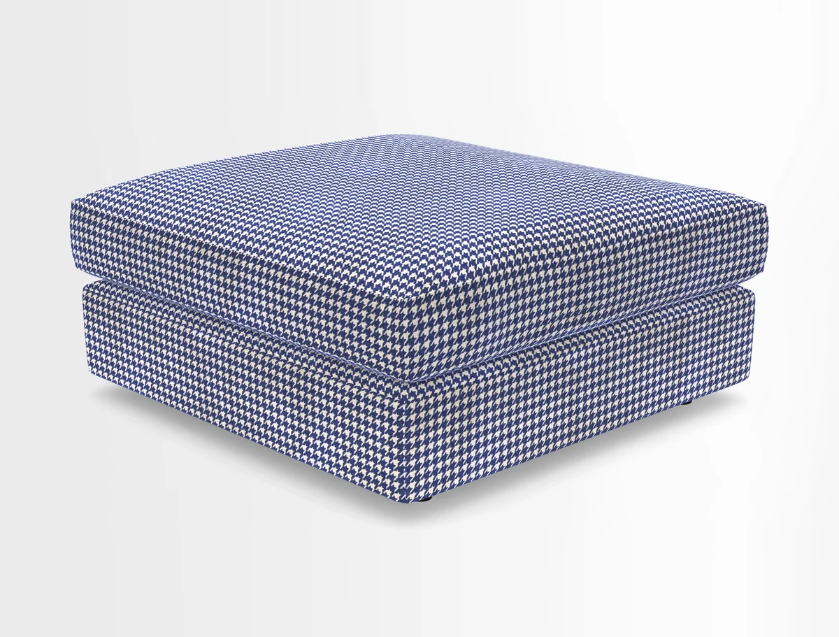 Slingsby fixed cover Footstool in Two Tone Plain Biscuit