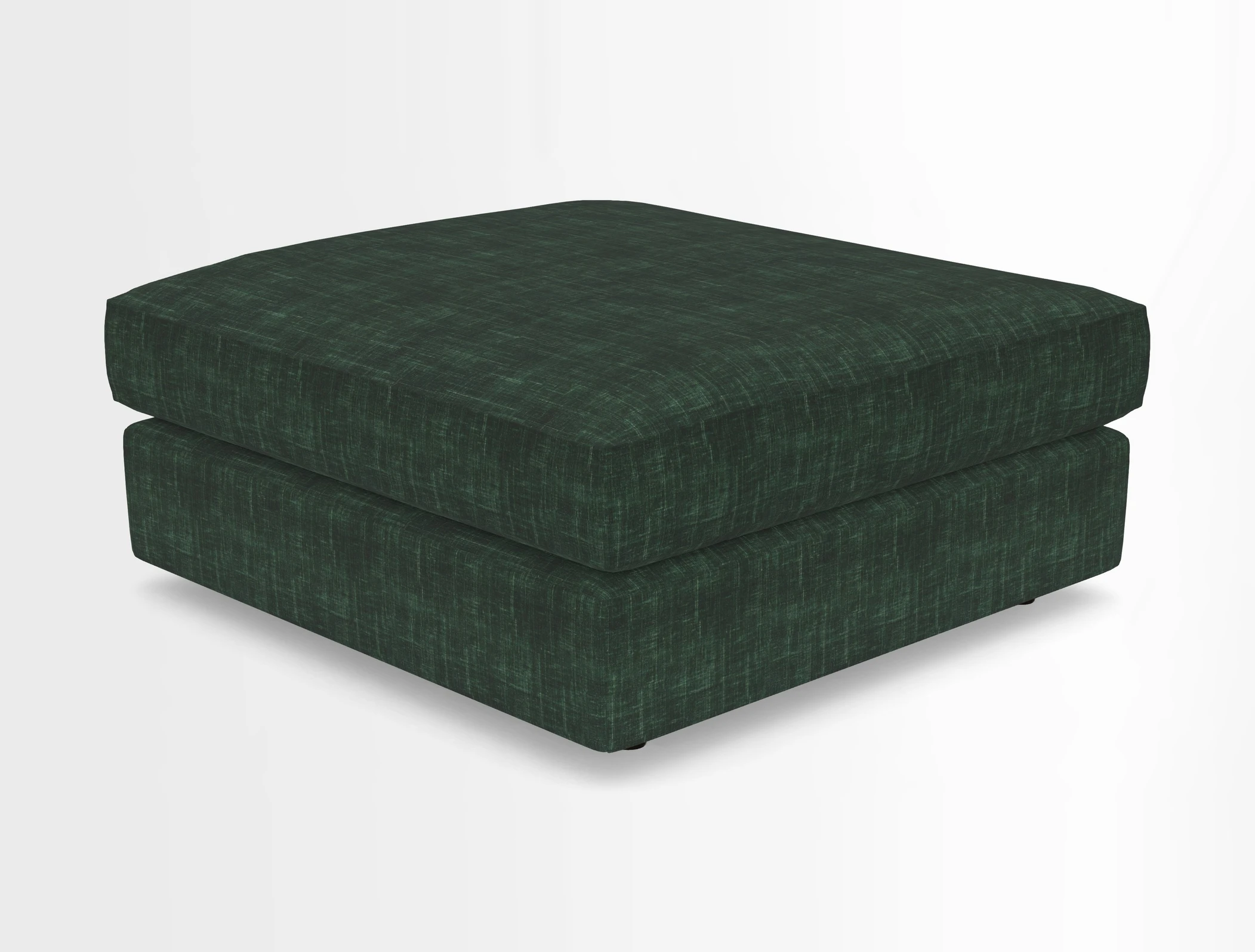 Slingsby fixed cover Footstool in Two Tone Plain Biscuit