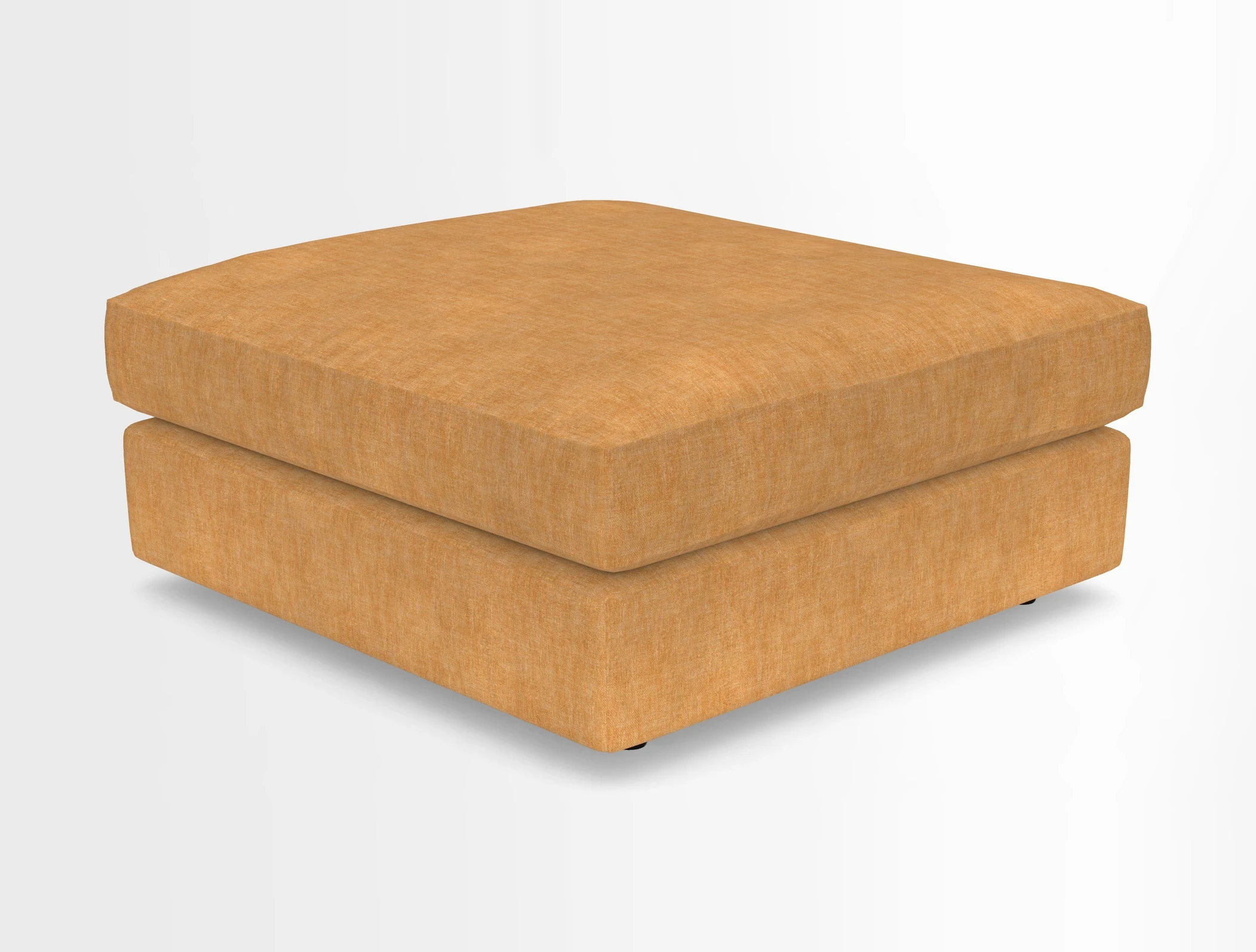 Slingsby fixed cover Footstool in Two Tone Plain Biscuit