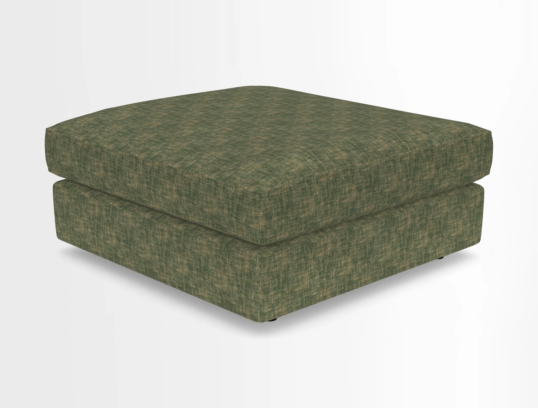 Slingsby fixed cover Footstool in Two Tone Plain Biscuit