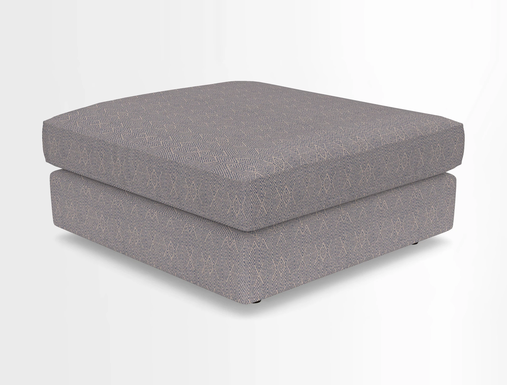 Slingsby fixed cover Footstool in Two Tone Plain Biscuit