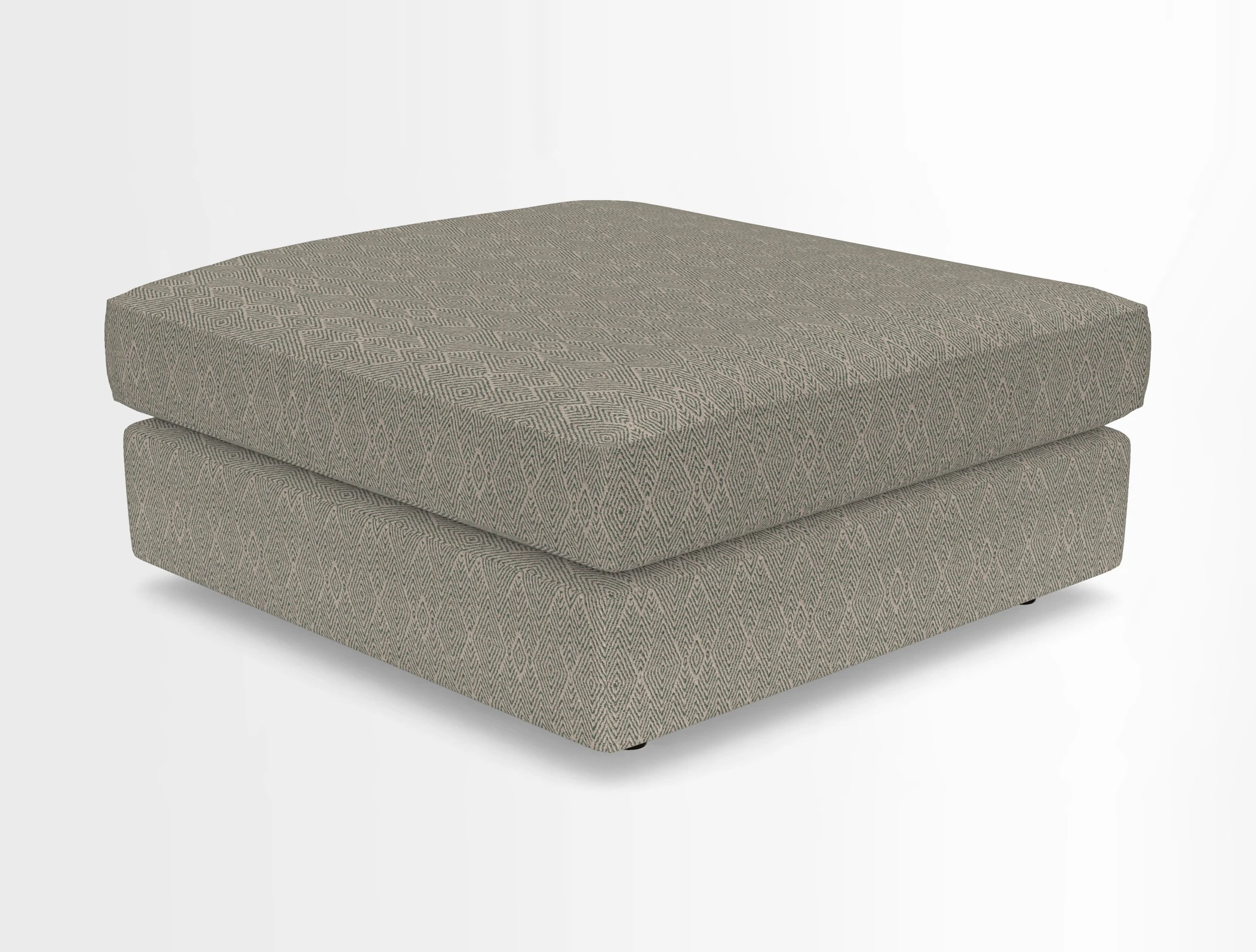 Slingsby fixed cover Footstool in Two Tone Plain Biscuit