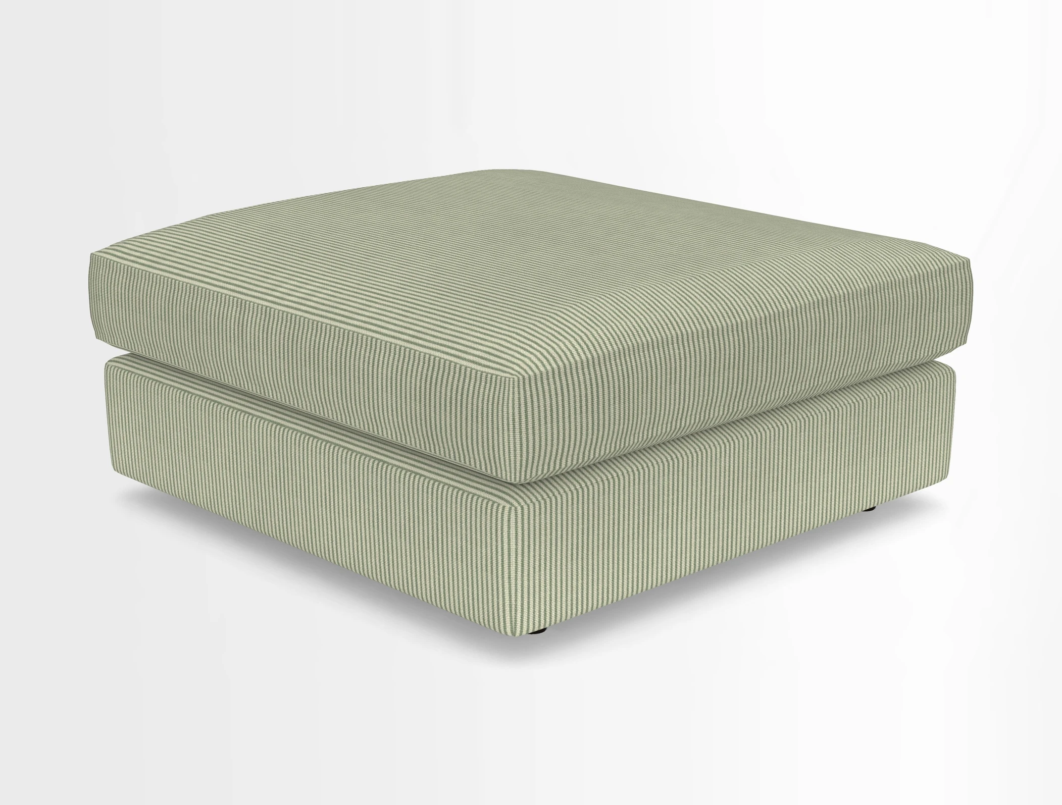 Slingsby fixed cover Footstool in Two Tone Plain Biscuit