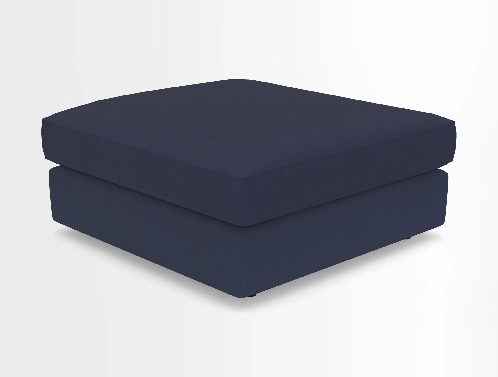 Slingsby fixed cover Footstool in Two Tone Plain Biscuit