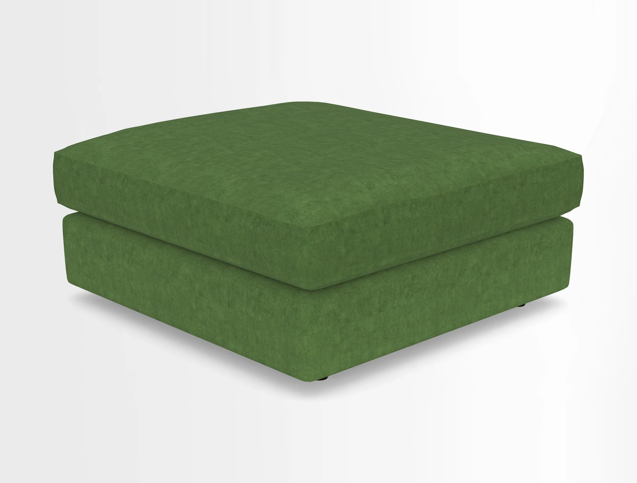 Slingsby fixed cover Footstool in Two Tone Plain Biscuit