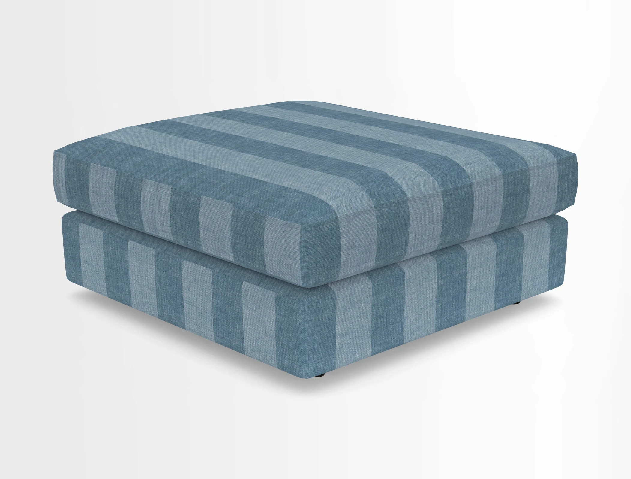 Slingsby fixed cover Footstool in Two Tone Plain Biscuit