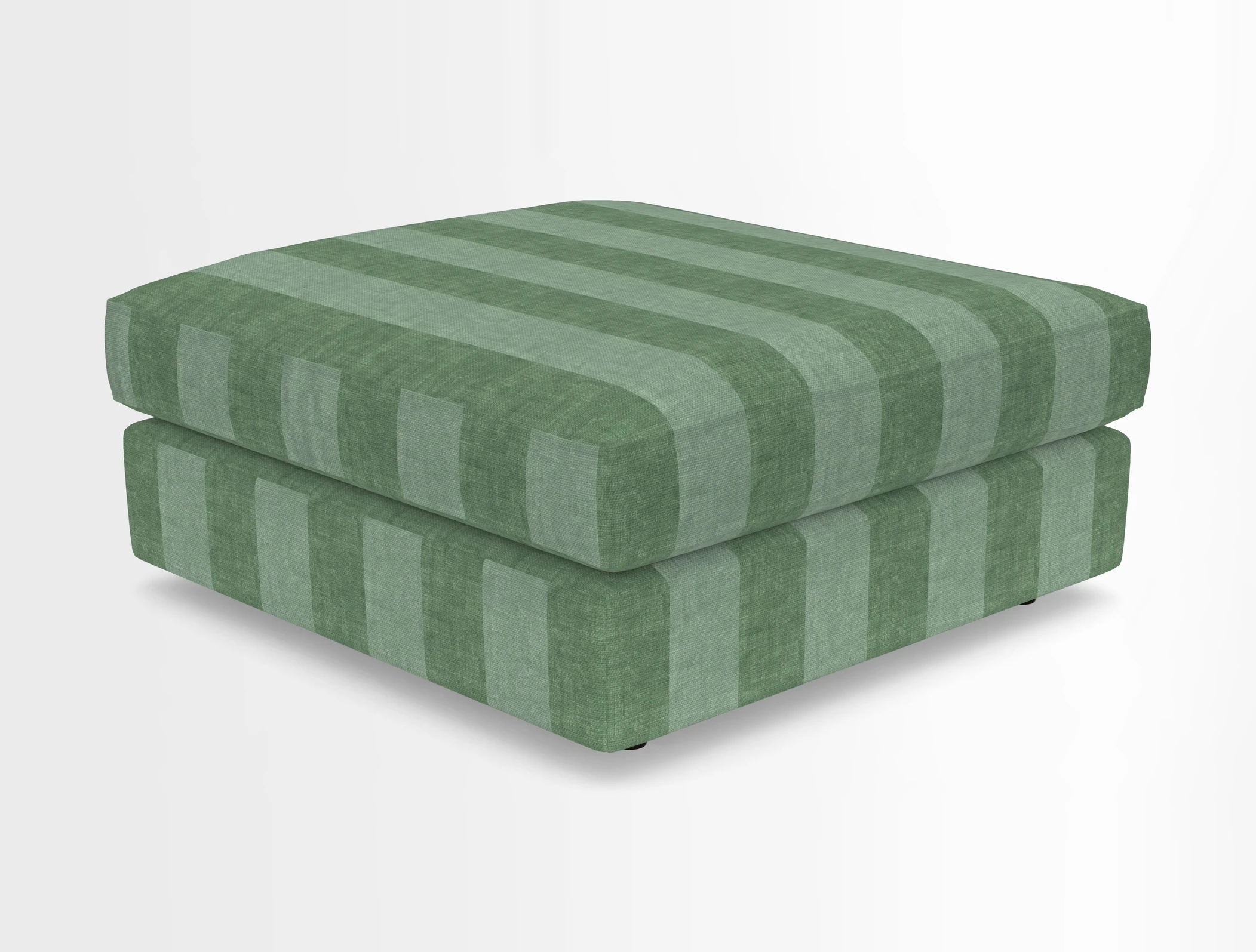 Slingsby fixed cover Footstool in Two Tone Plain Biscuit