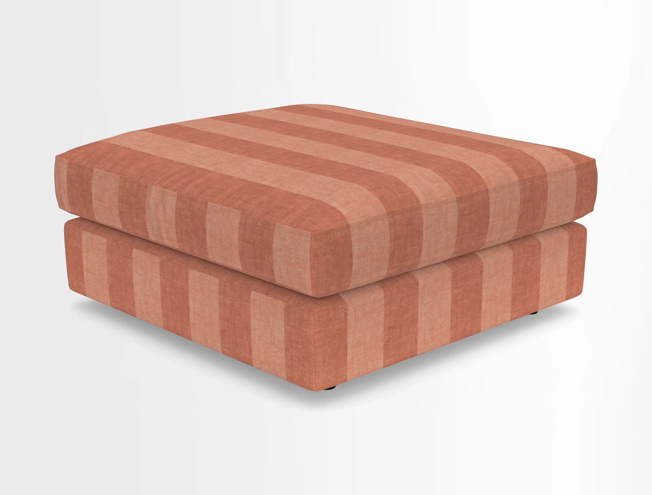 Slingsby fixed cover Footstool in Two Tone Plain Biscuit