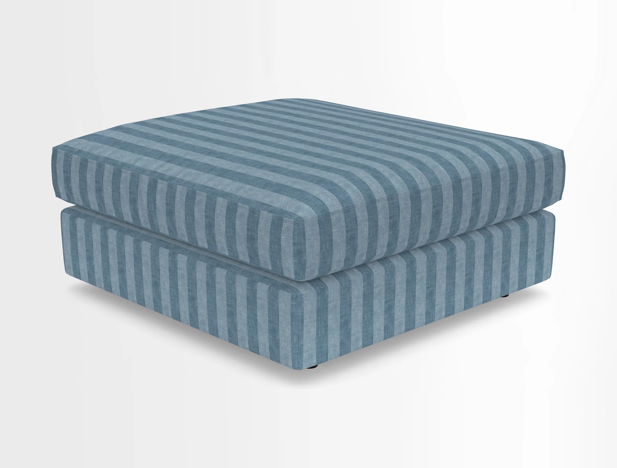 Slingsby fixed cover Footstool in Two Tone Plain Biscuit