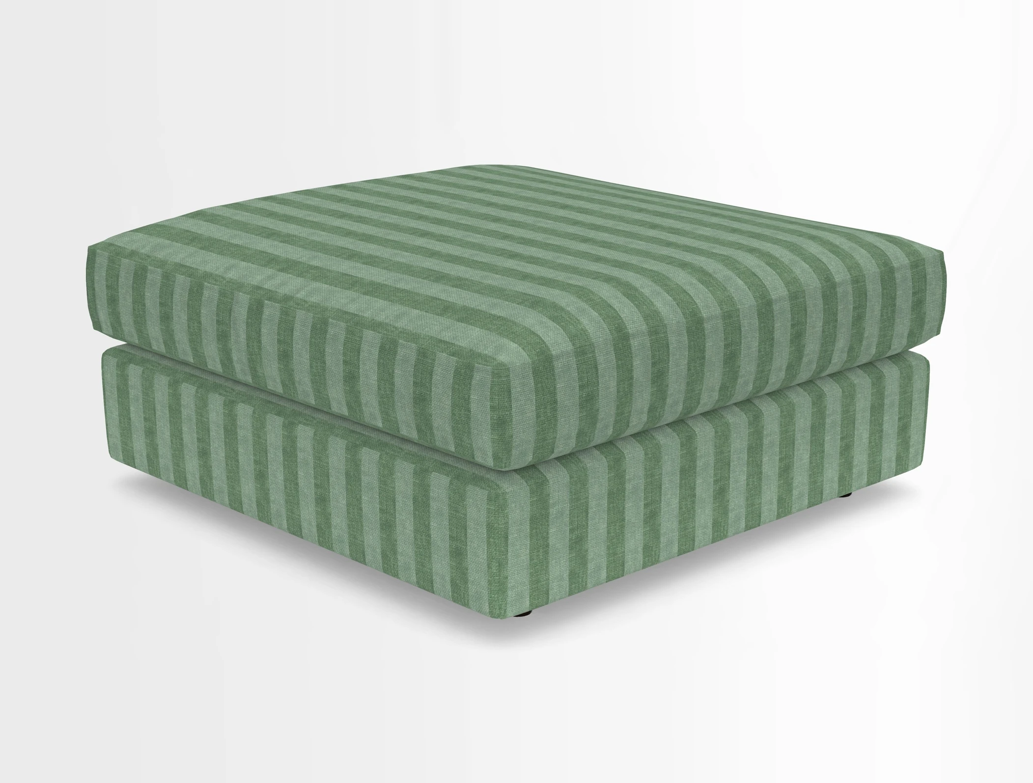 Slingsby fixed cover Footstool in Two Tone Plain Biscuit
