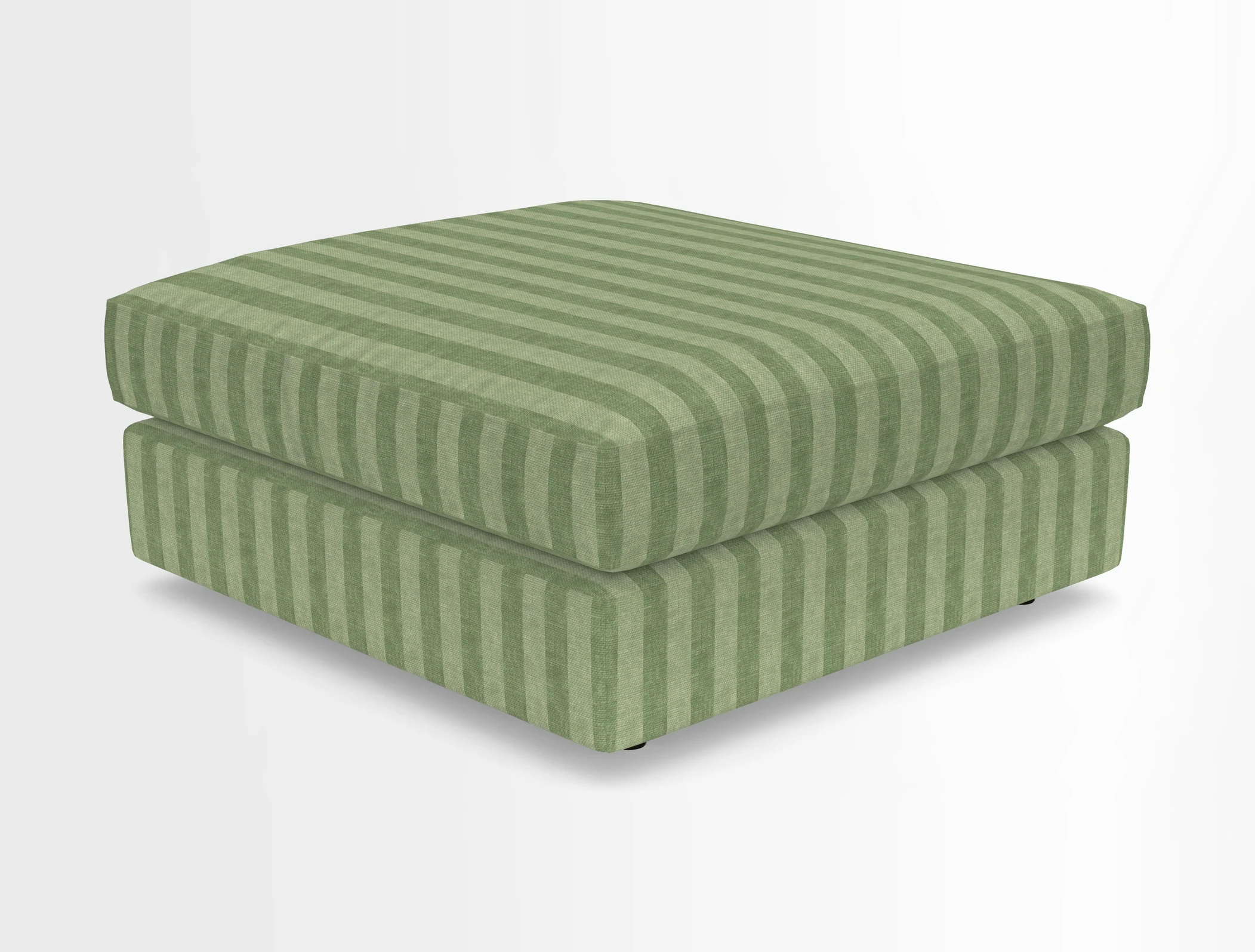 Slingsby fixed cover Footstool in Two Tone Plain Biscuit