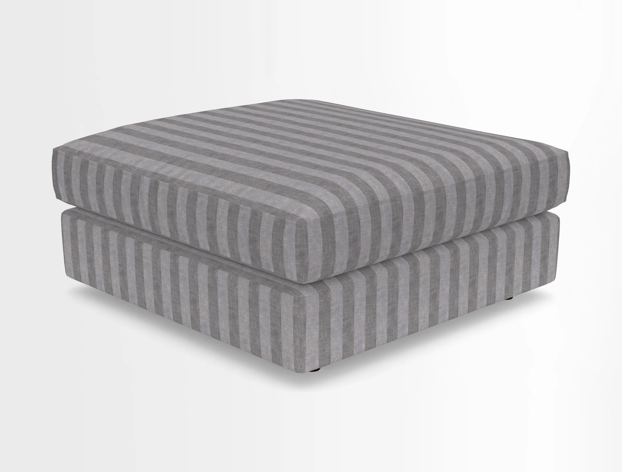 Slingsby fixed cover Footstool in Two Tone Plain Biscuit