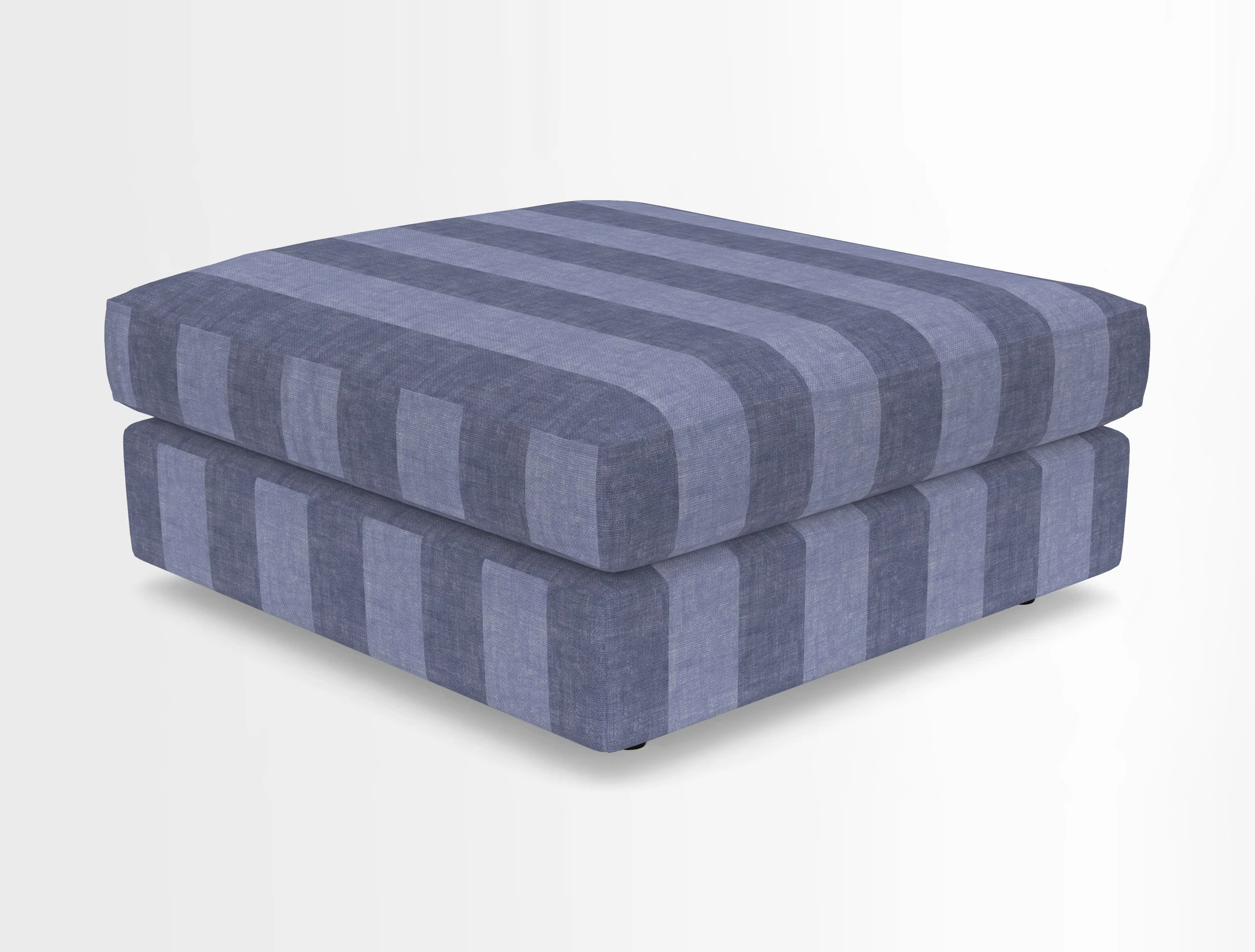 Slingsby fixed cover Footstool in Two Tone Plain Biscuit