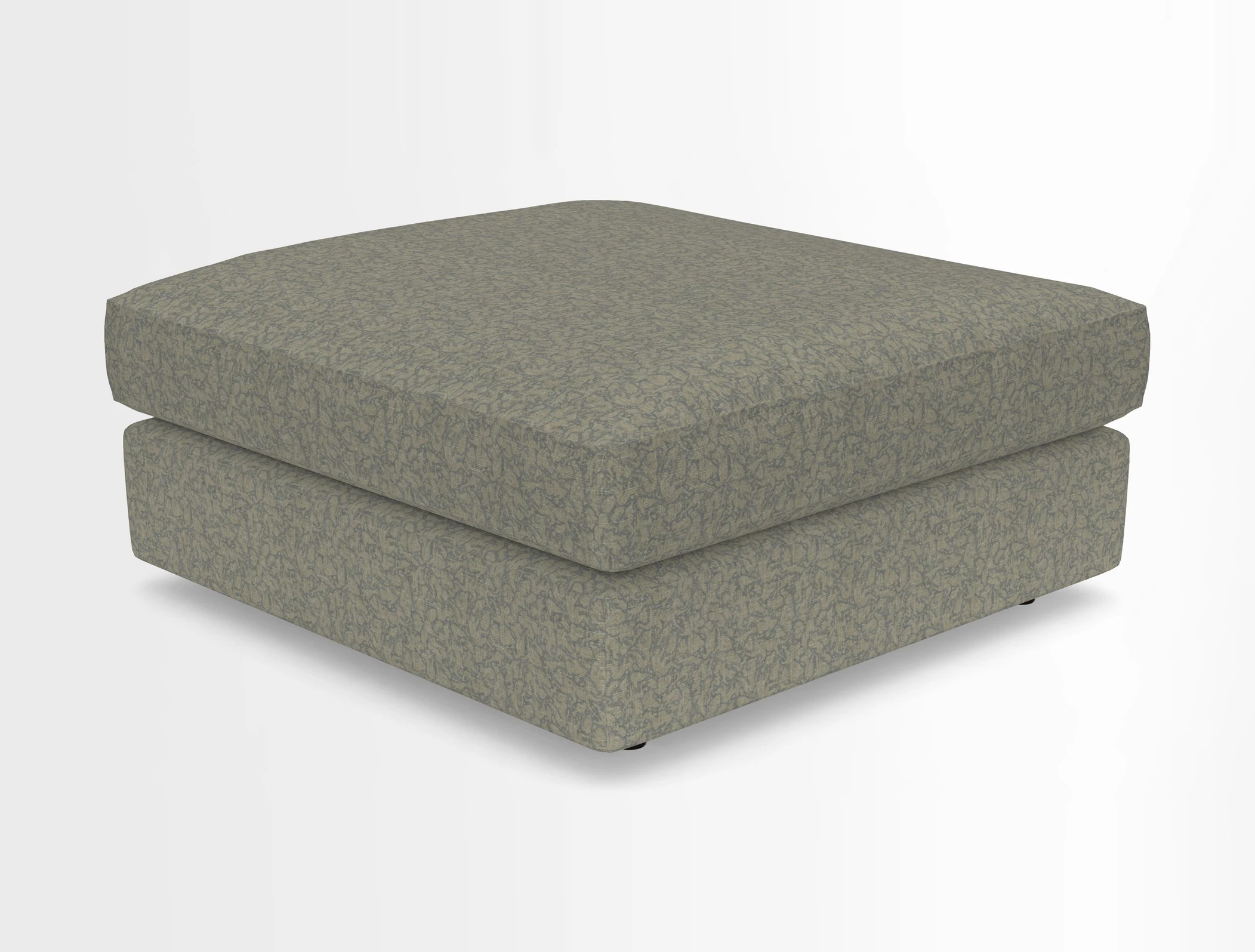 Slingsby fixed cover Footstool in Two Tone Plain Biscuit